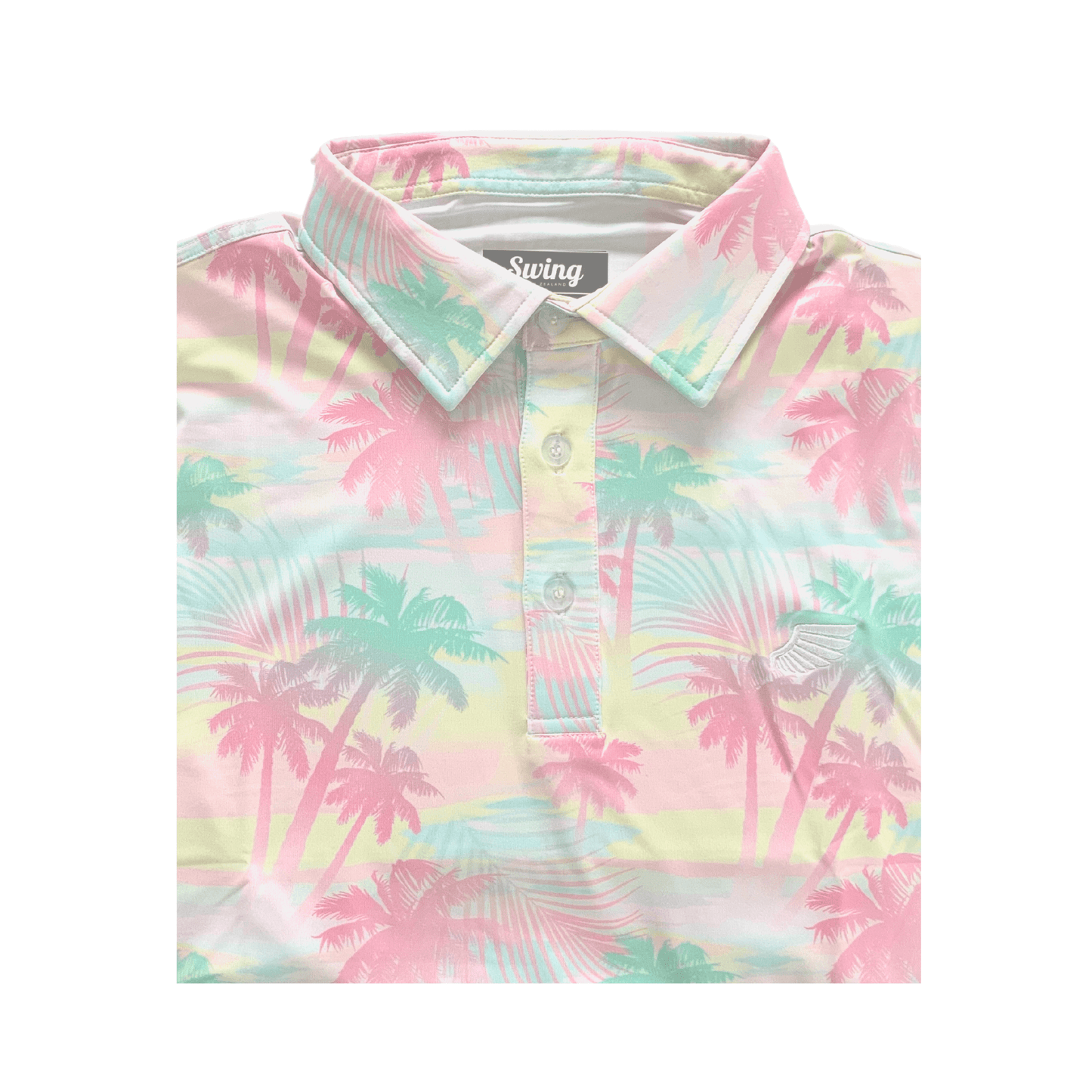 Lie Flat of Hazy Palms Swing Golf Polo